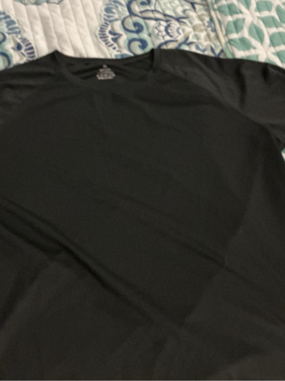 Men's Black Crew Neck Dry-Fit T-Shirt